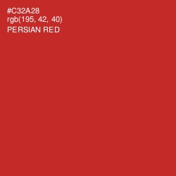 #C32A28 - Persian Red Color Image